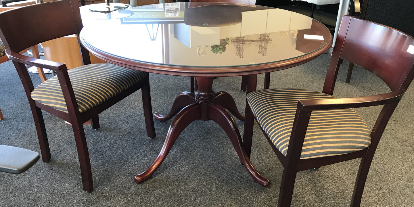 Used office deals table and chairs